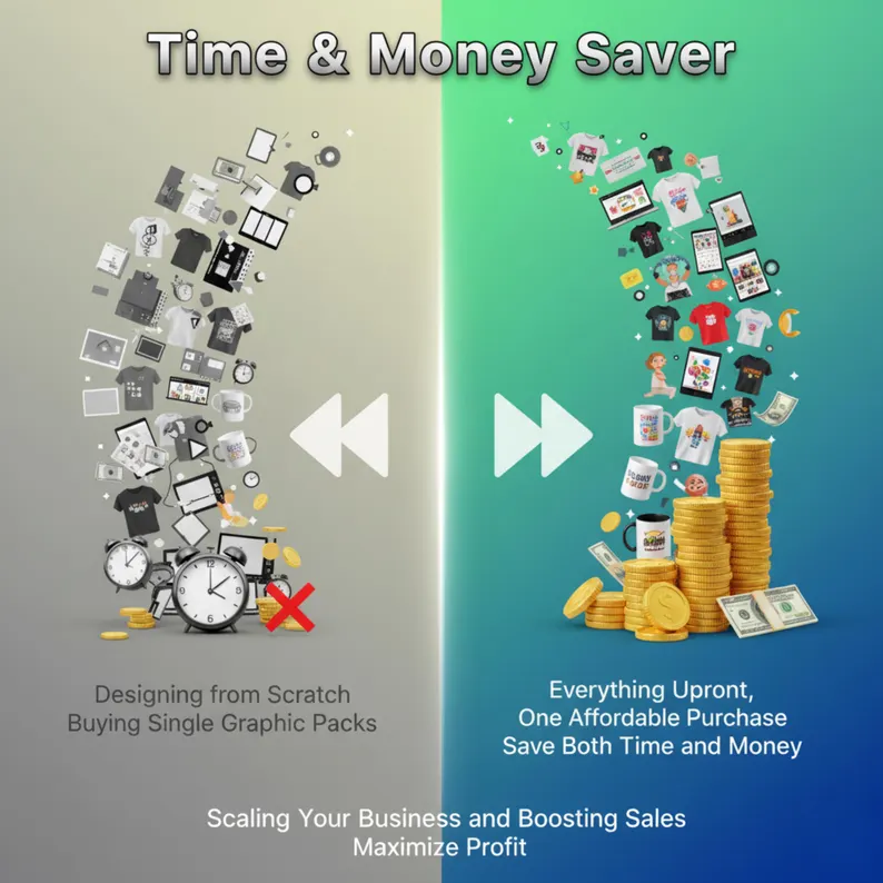 650,000+ Mega Bundle Collection | Ultimate Graphic Design Bundle: 650K+ SVGs, Fonts & Mockups - Image 5