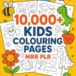 10,000+ Coloring Pages Mega Bundle PLR Kids & Adults